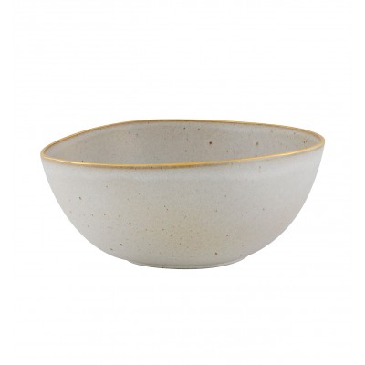 SALADEIRA Ø26CM BRANCA GOLD STONE